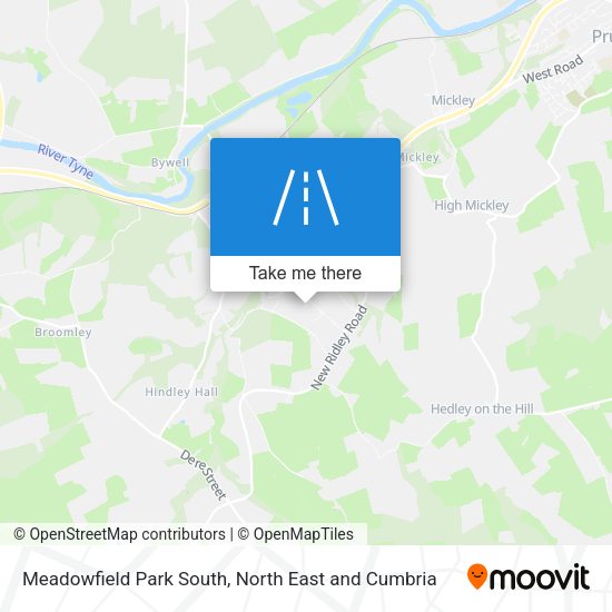 Meadowfield Park South map