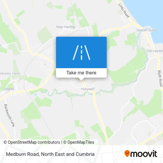 Medburn Road map
