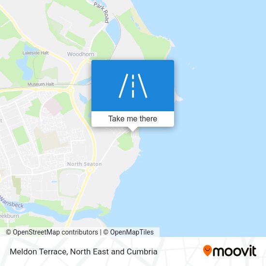 Meldon Terrace map