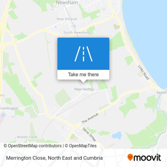 Merrington Close map
