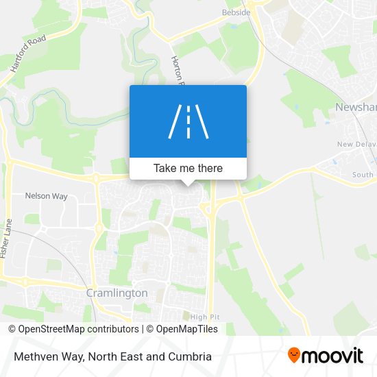 Methven Way map