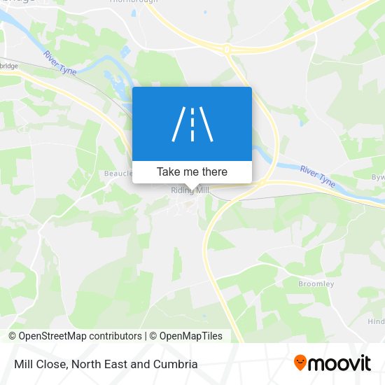 Mill Close map