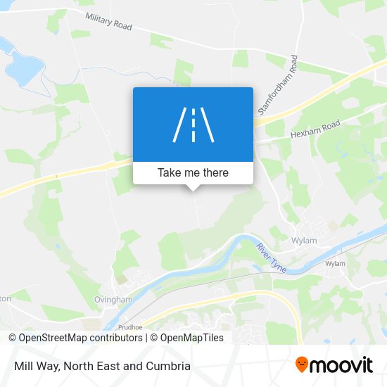 Mill Way map