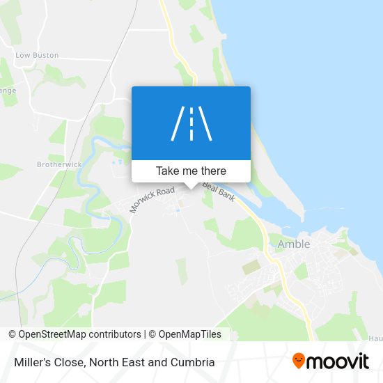 Miller's Close map