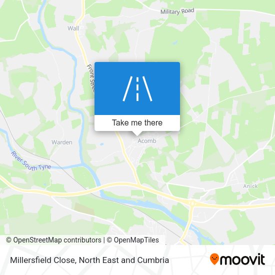 Millersfield Close map