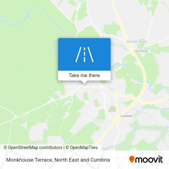 Monkhouse Terrace map
