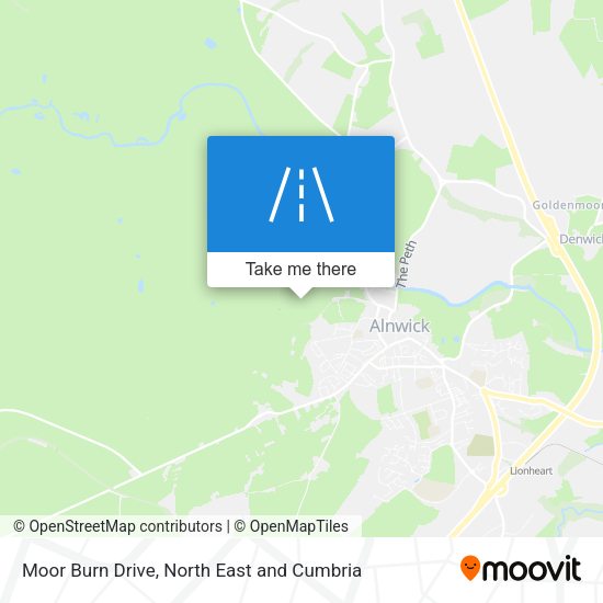 Moor Burn Drive map