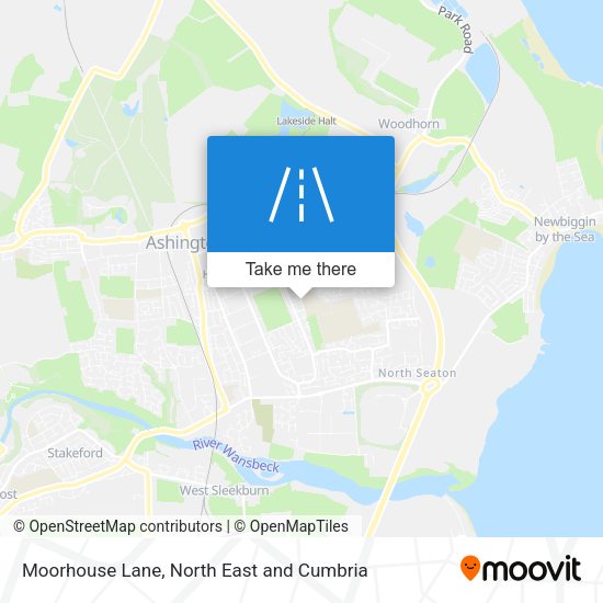 Moorhouse Lane map