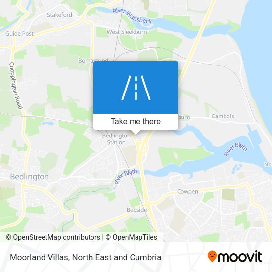 Moorland Villas map