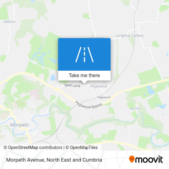 Morpeth Avenue map