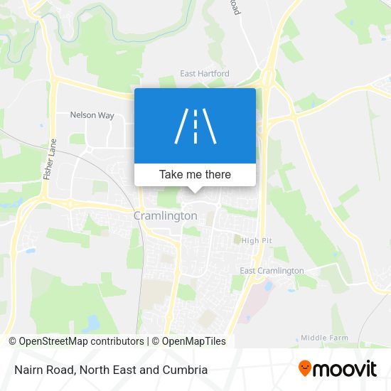 Nairn Road map