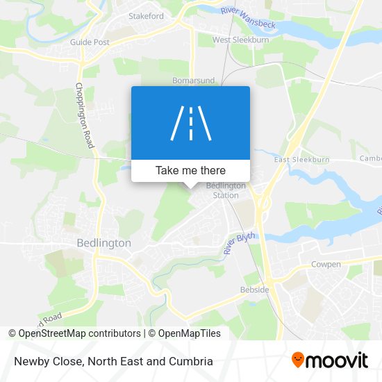 Newby Close map