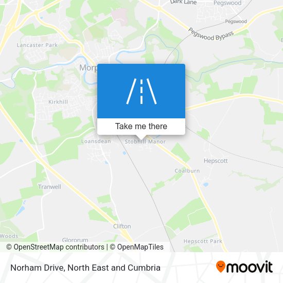 Norham Drive map