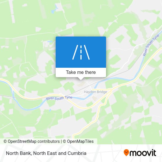North Bank map