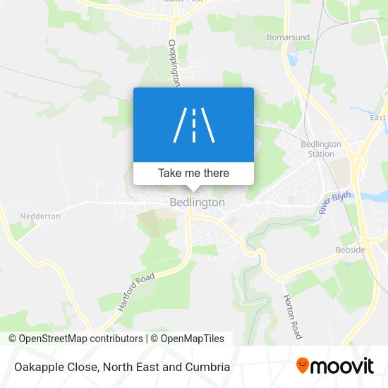 Oakapple Close map