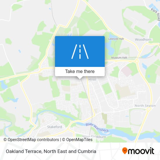 Oakland Terrace map