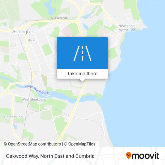 Oakwood Way map