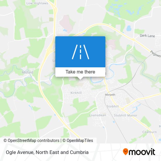 Ogle Avenue map