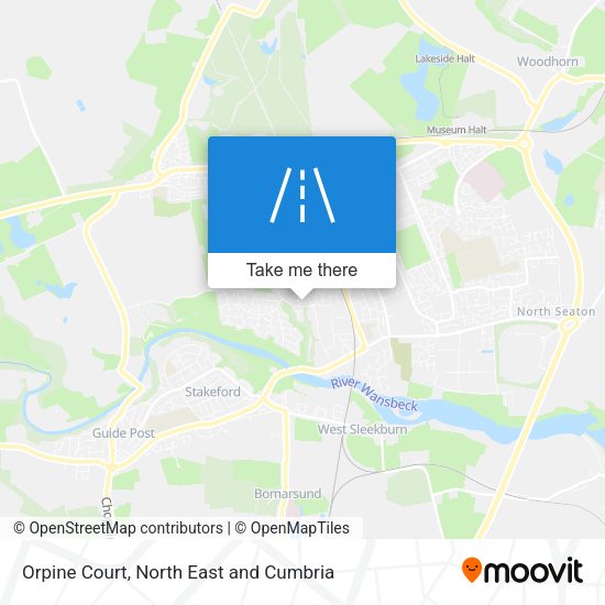 Orpine Court map