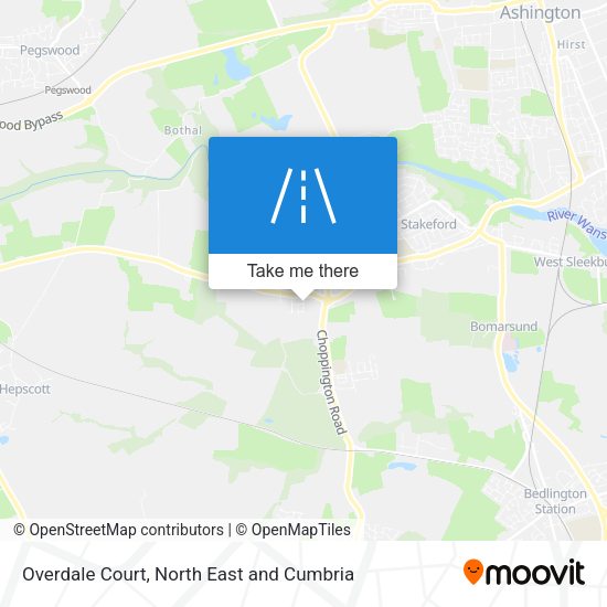 Overdale Court map