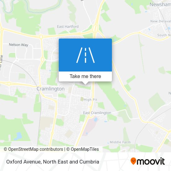 Oxford Avenue map
