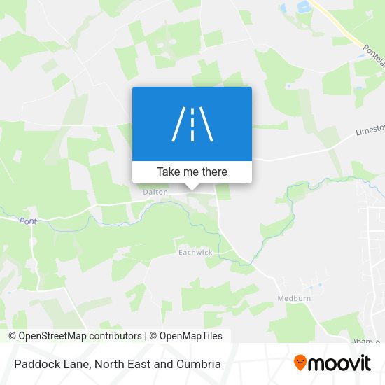 Paddock Lane map