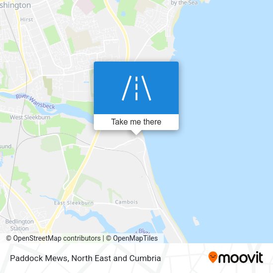 Paddock Mews map