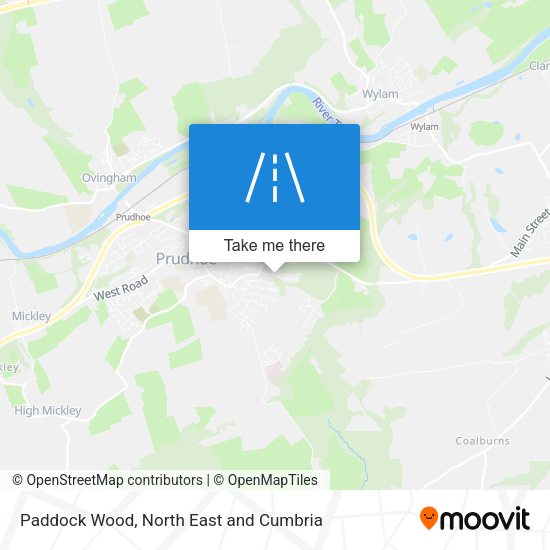 Paddock Wood map