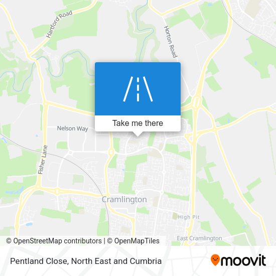 Pentland Close map