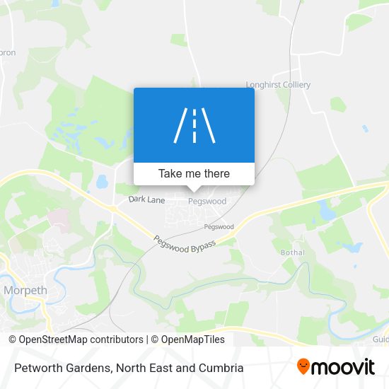 Petworth Gardens map