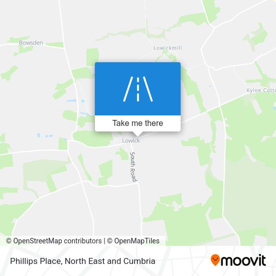 Phillips Place map