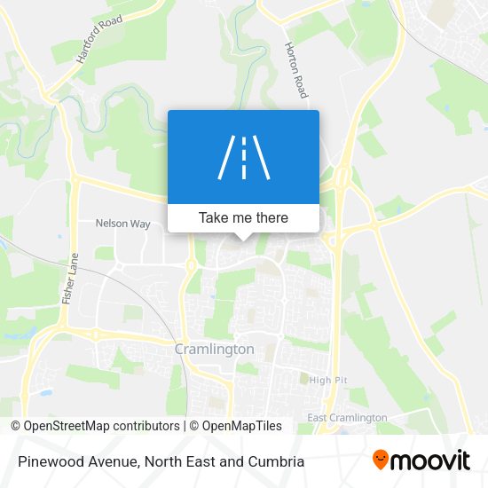 Pinewood Avenue map