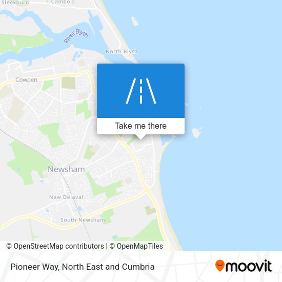 Pioneer Way map