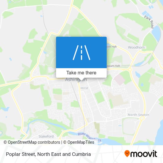 Poplar Street map