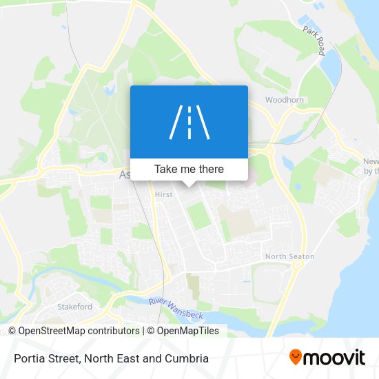 Portia Street map