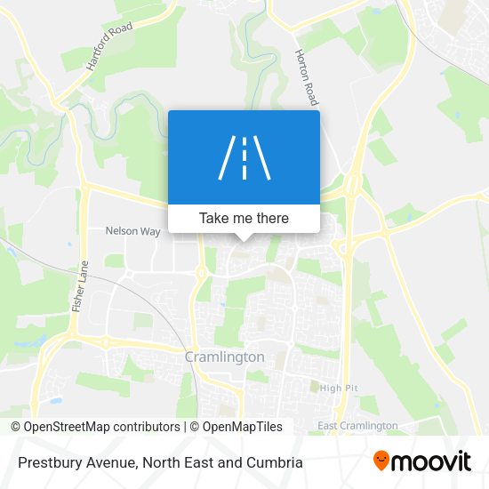 Prestbury Avenue map