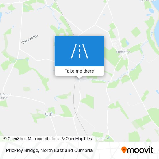 Prickley Bridge map