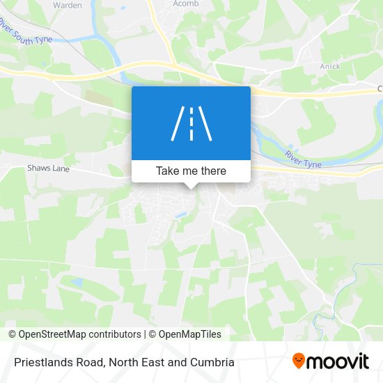 Priestlands Road map