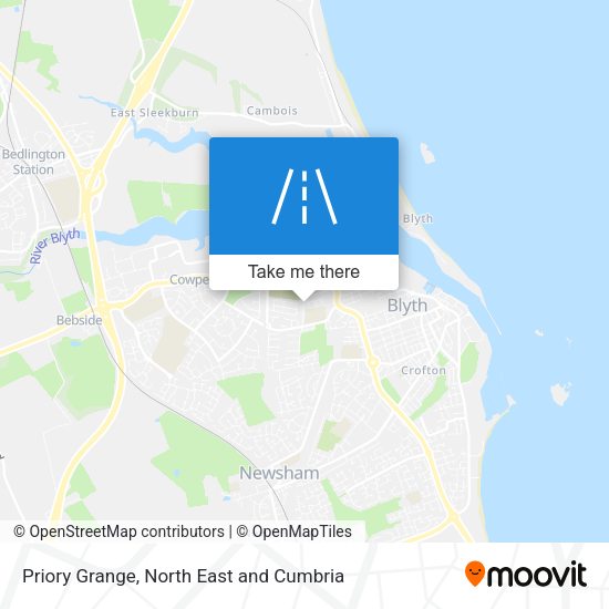 Priory Grange map