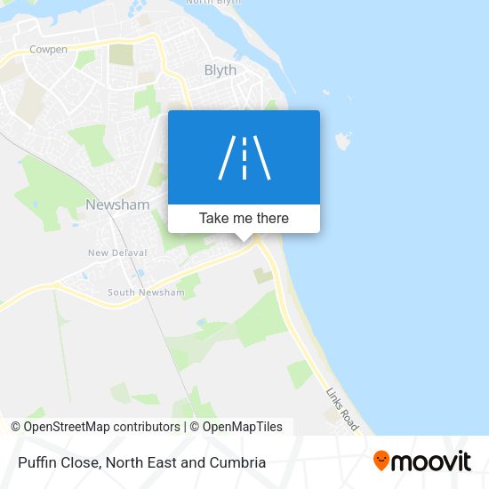 Puffin Close map