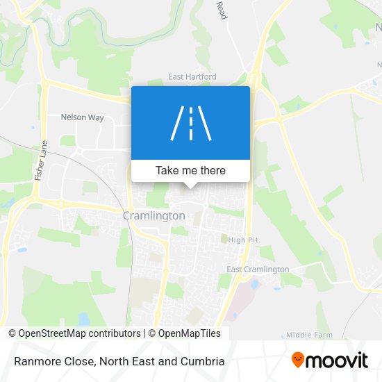 Ranmore Close map