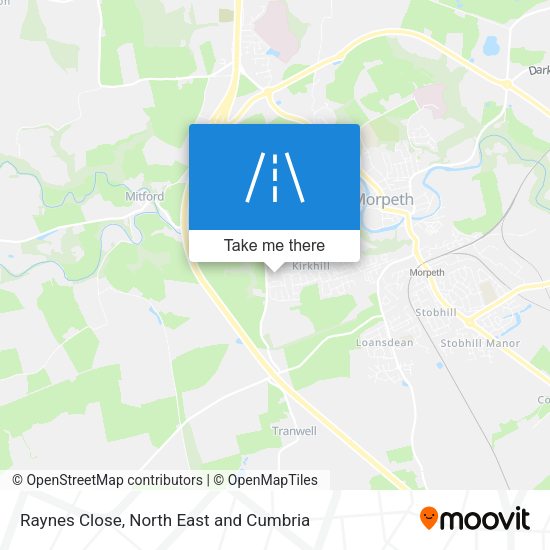 Raynes Close map