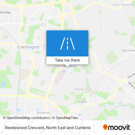 Reedswood Crescent map