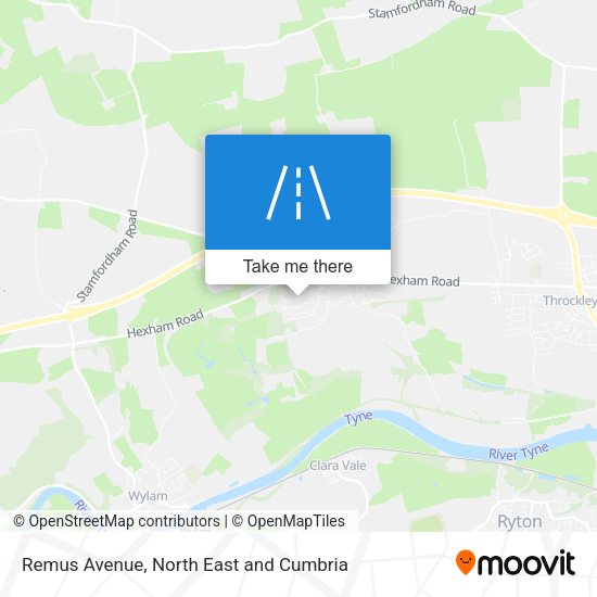 Remus Avenue map