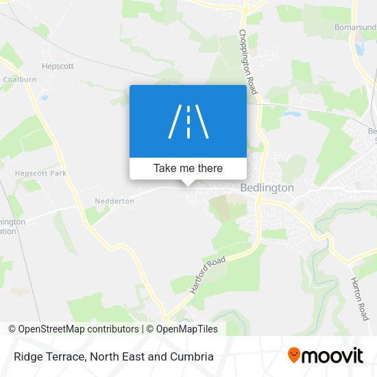 Ridge Terrace map