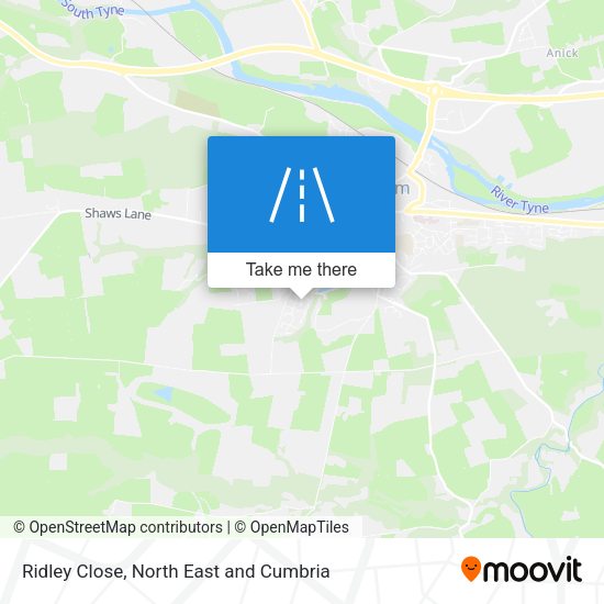 Ridley Close map