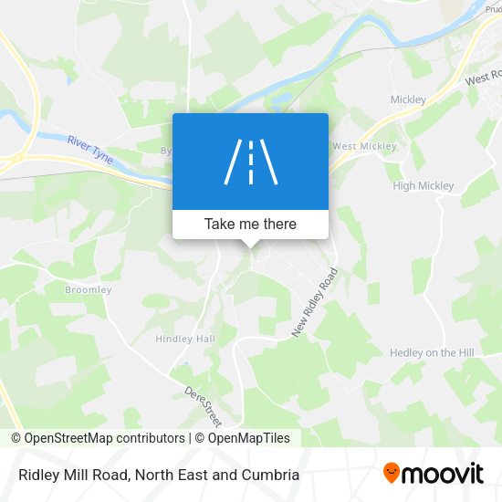 Ridley Mill Road map