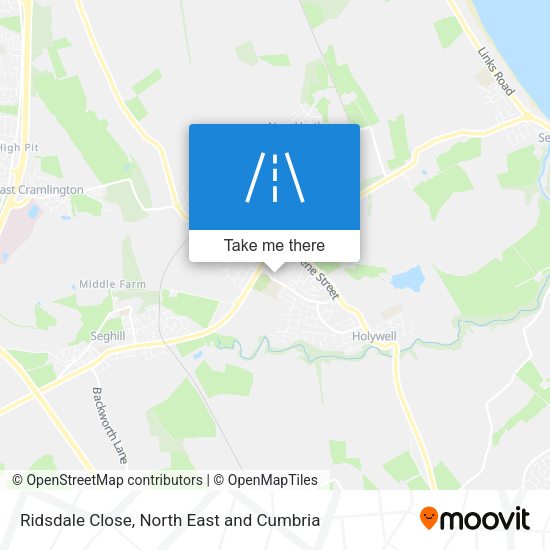 Ridsdale Close map