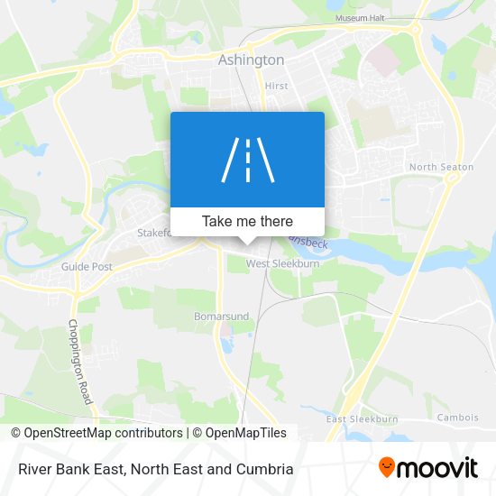 River Bank East map