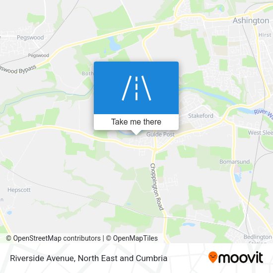 Riverside Avenue map